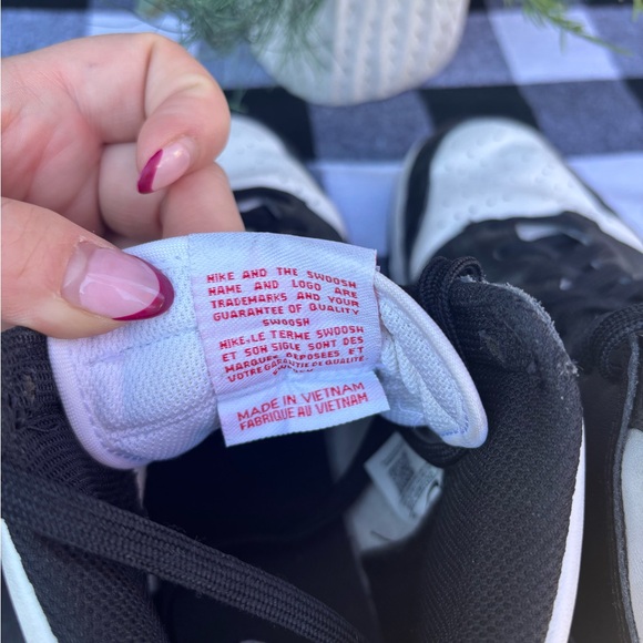 Nike Women's Dunk High Black and White Sneakers - Picture 4 of 6